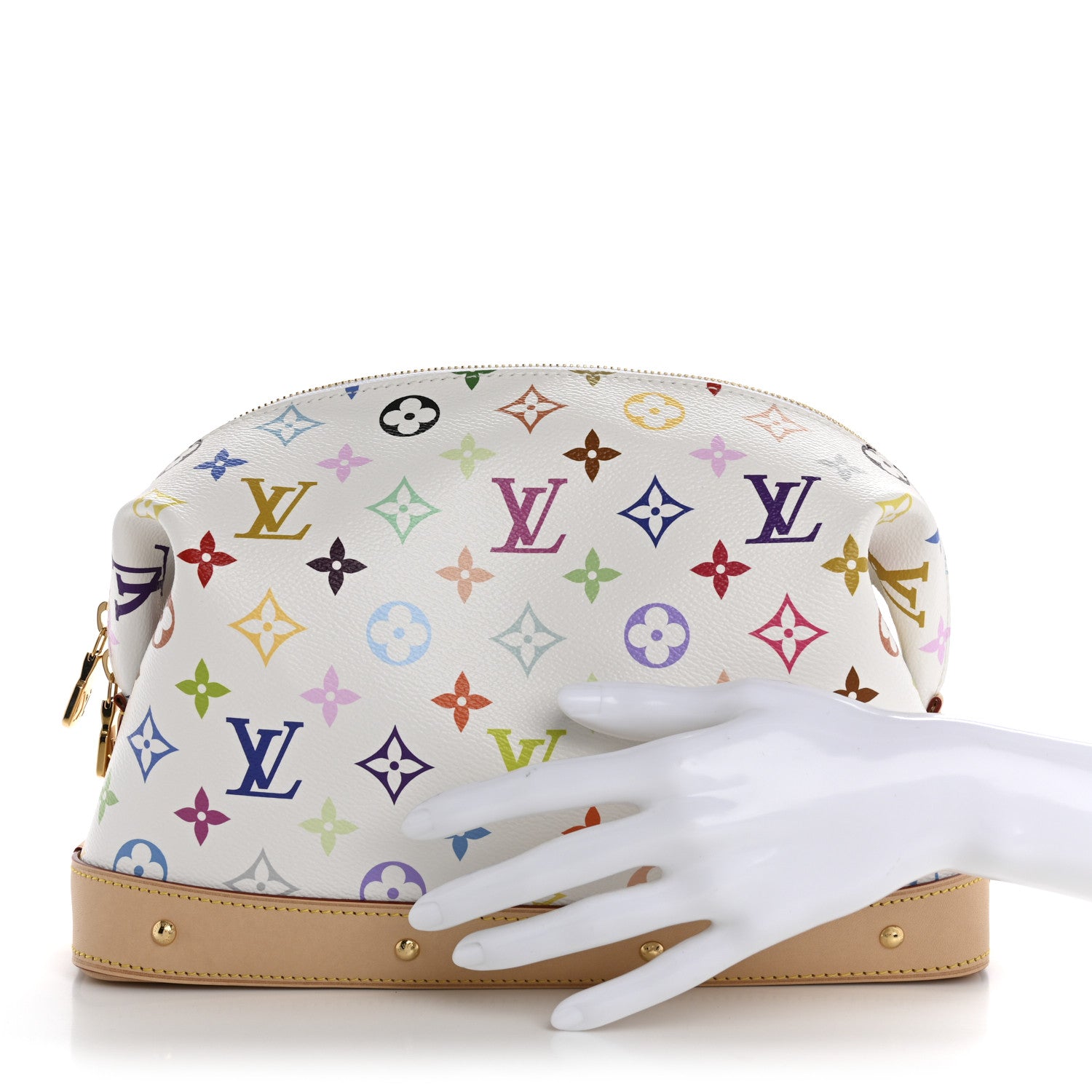 Louis Vuitton LV x TM Monogram Multicolor Cosmetic Pouch GM White 2 of 6