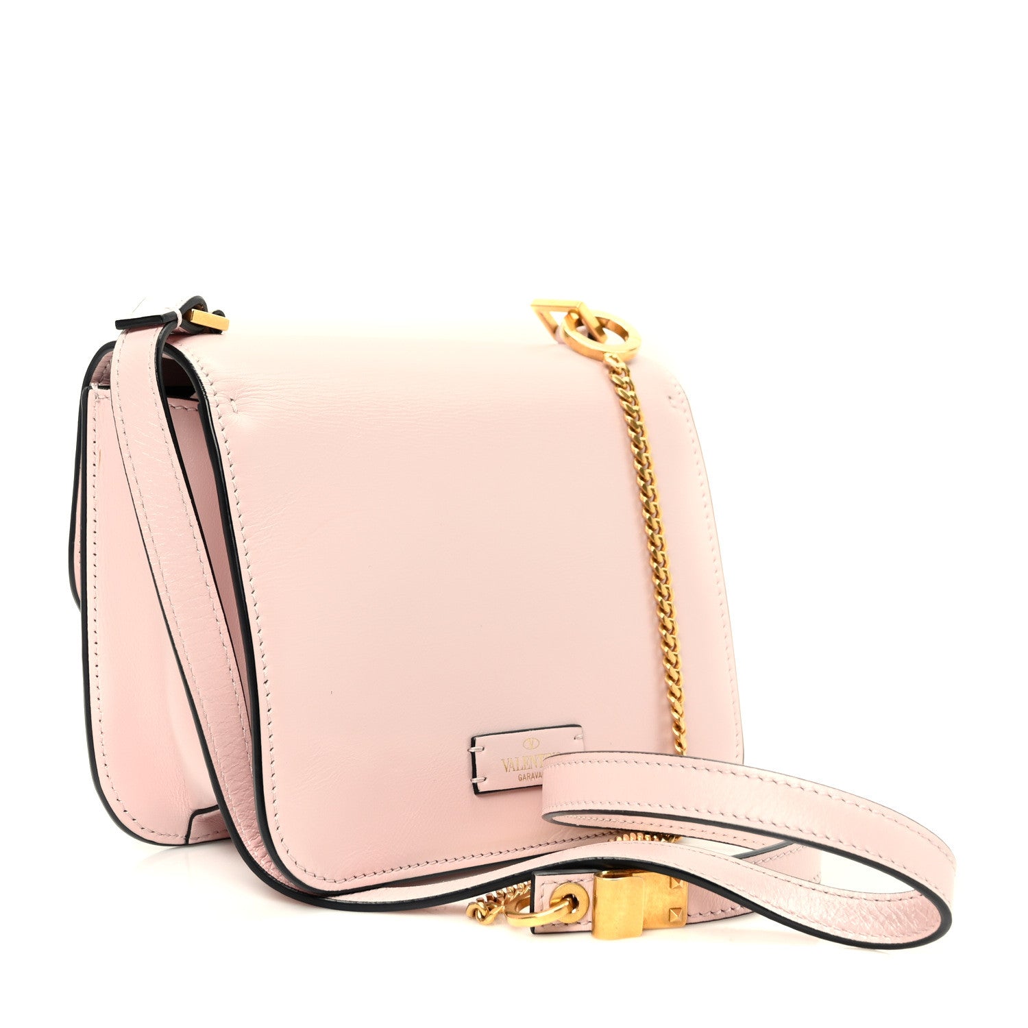 Valentino Garavani Grainy Calfskin Small VSling Shoulder Bag Water Rose 3 of 9