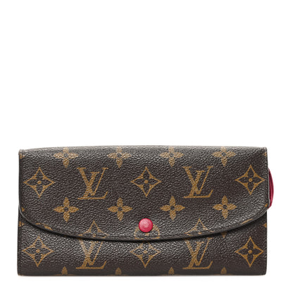 Louis Vuitton Monogram Emilie Wallet Fuchsia 1 of 8