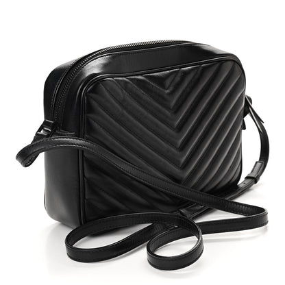 Saint Laurent Calfskin Matelasse Monogram Lou Camera Bag Black 3 of 10