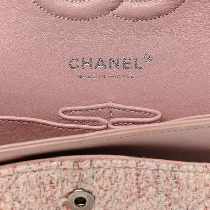 Chanel Tweed Medium Double Flap Pink Multicolor 6 of 12