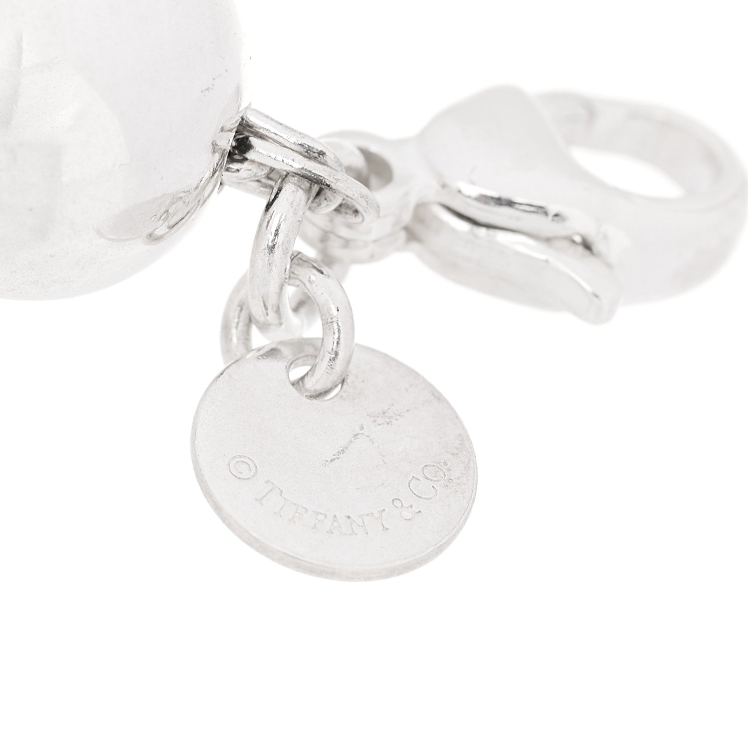 Tiffany Sterling Silver 10mm HardWear Ball Bracelet 5 of 6