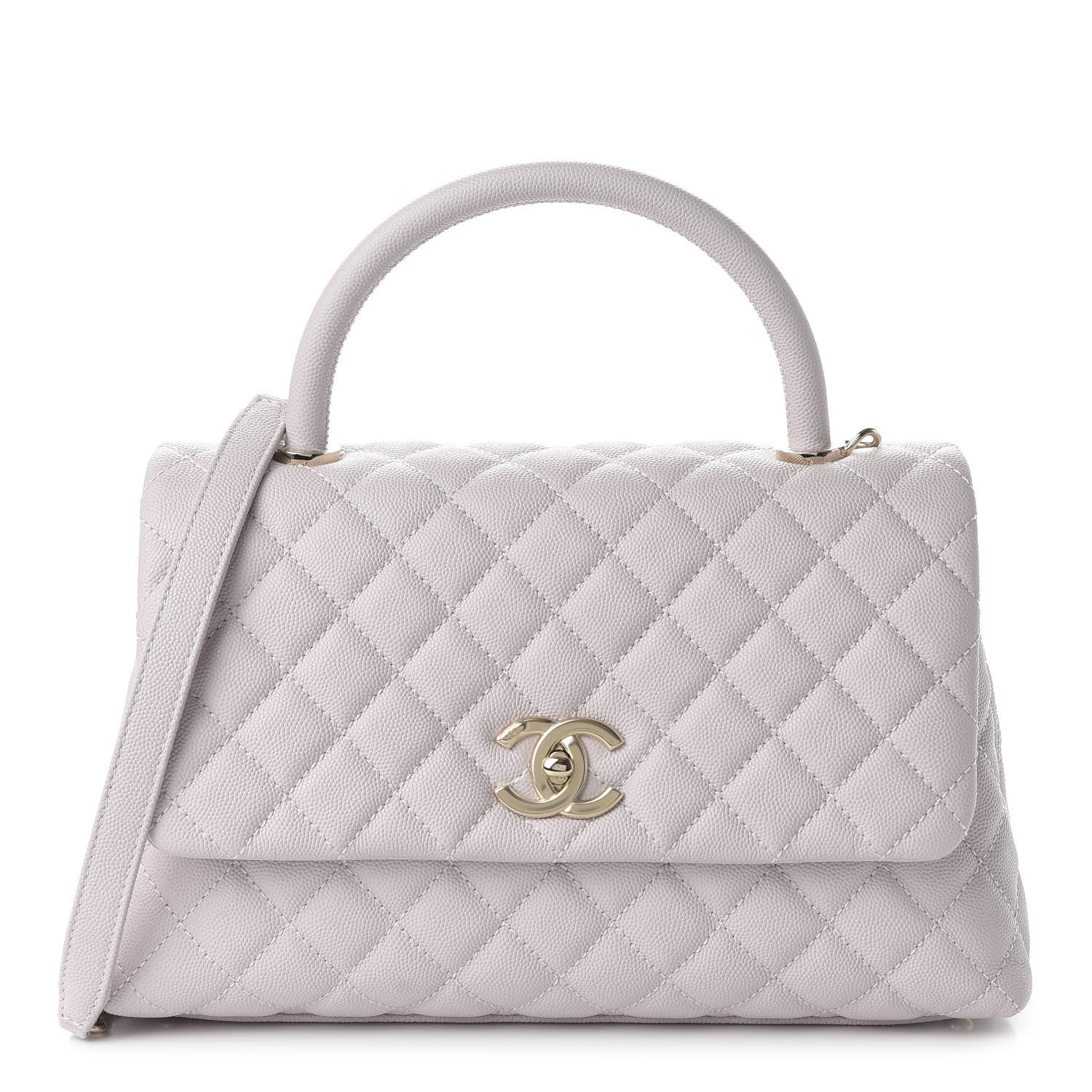 Chanel Caviar Quilted Small Coco Handle Flap Lilas Lilac 1 of 11