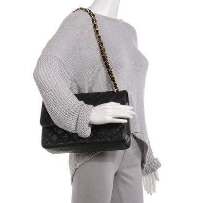 Chanel Caviar Quilted Jumbo Double Flap Black 2 of 9