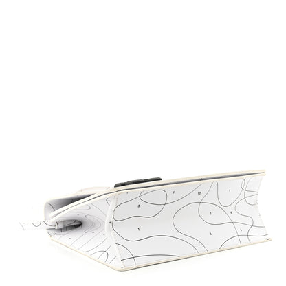 Off-White Calfskin Jitney 2.8 Puzzle Shoulder Bag White Black 4 of 13