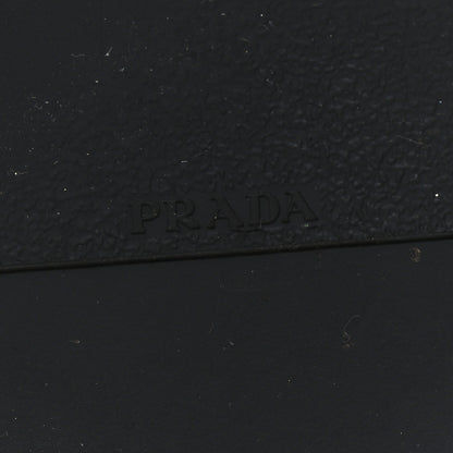 Prada Spazzolato Metal Triangle Logo 50mm Loafers 38.5 Black 10 of 10