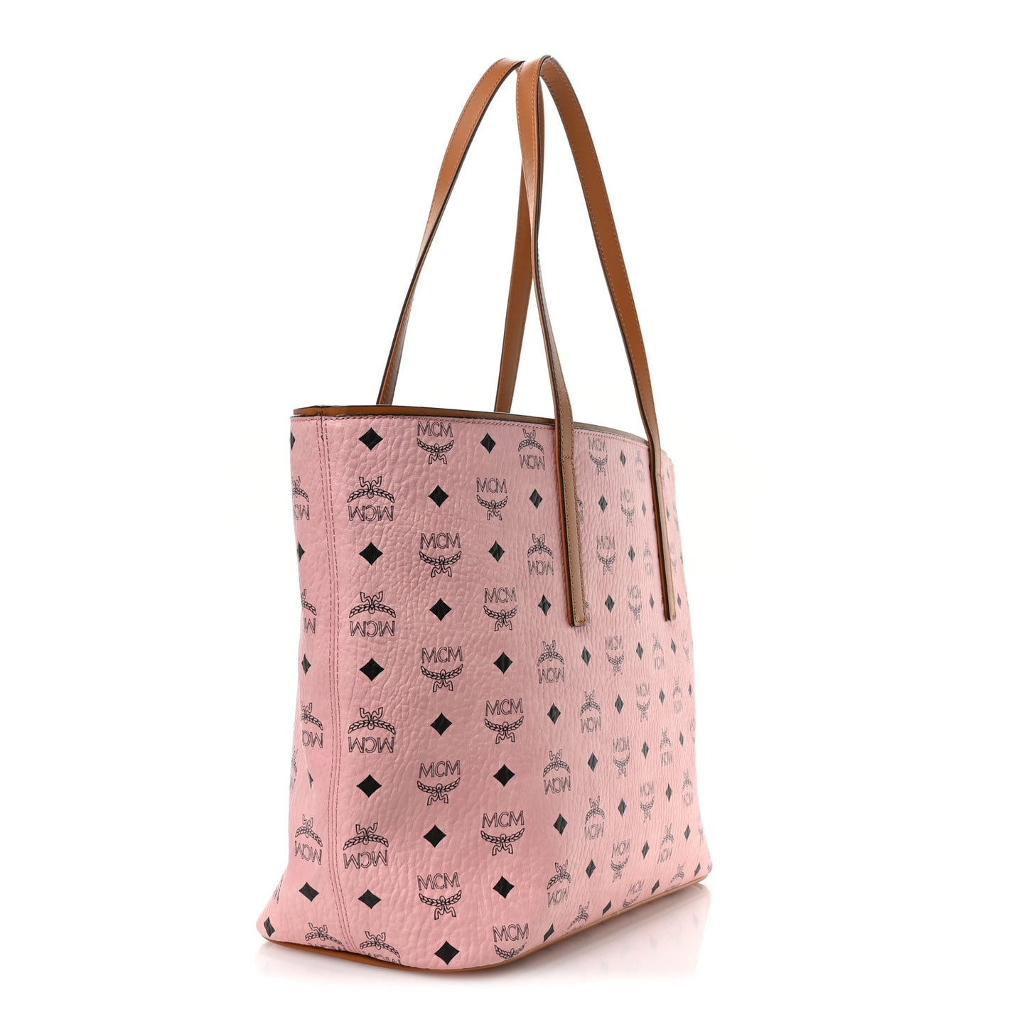 Visetos Medium Anya Zip Top Shopper Tote Soft Pink