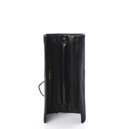Chanel Satin Quilted Jewelry Roll Case Black 5 of 9