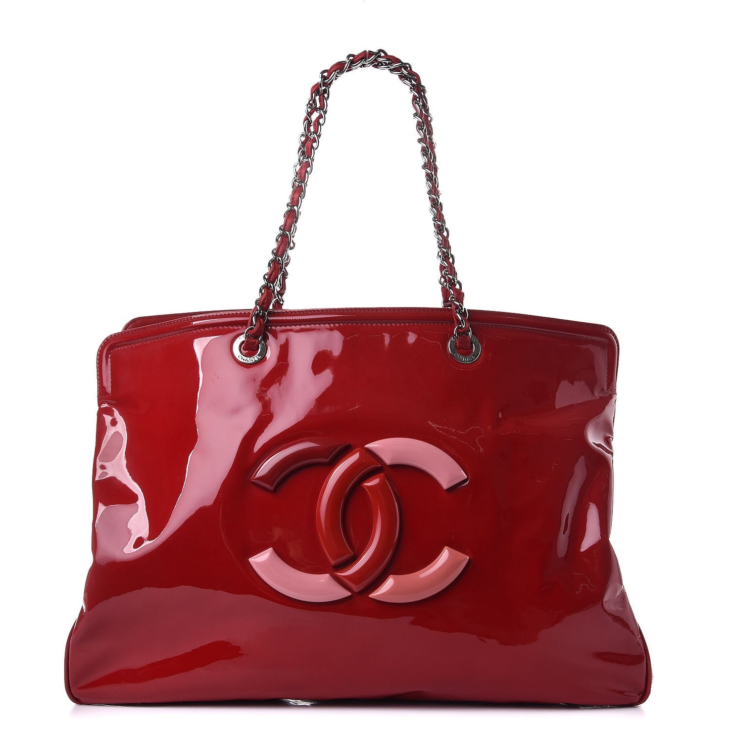 Vinyl XL Lipstick Tote Red