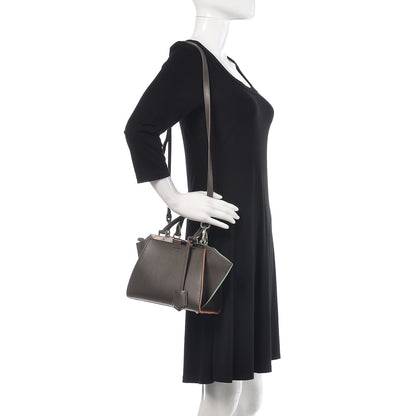 Fendi Vitello Dolce Mini 3jours Tote Carbone 2 of 10