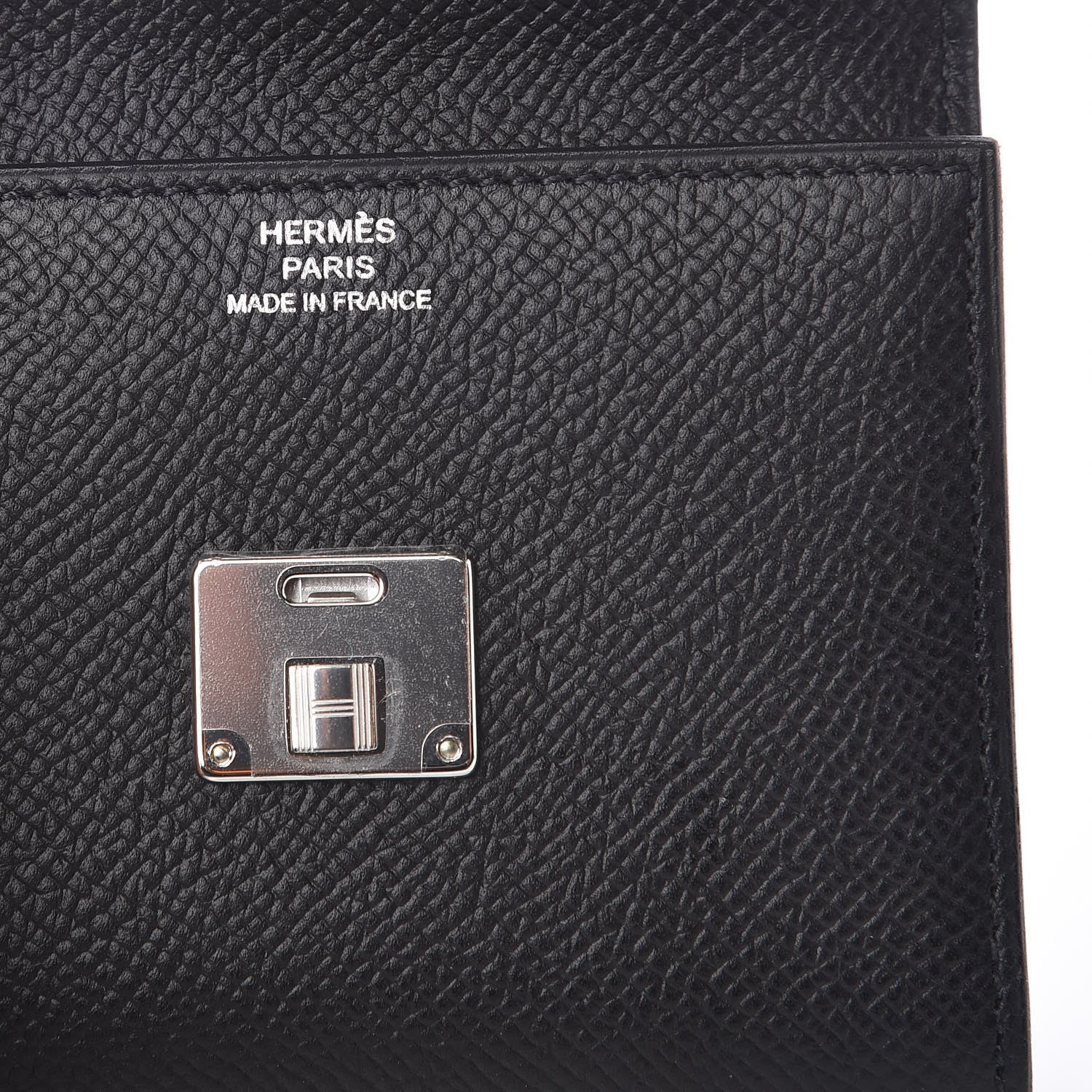 Hermes Epsom Clic Mini Card Holder Black 6 of 8