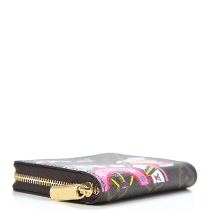 Louis Vuitton Monogram 2020 Christmas Animation Big Wheel Zippy Coin Purse Rose Ballerine 4 of 7