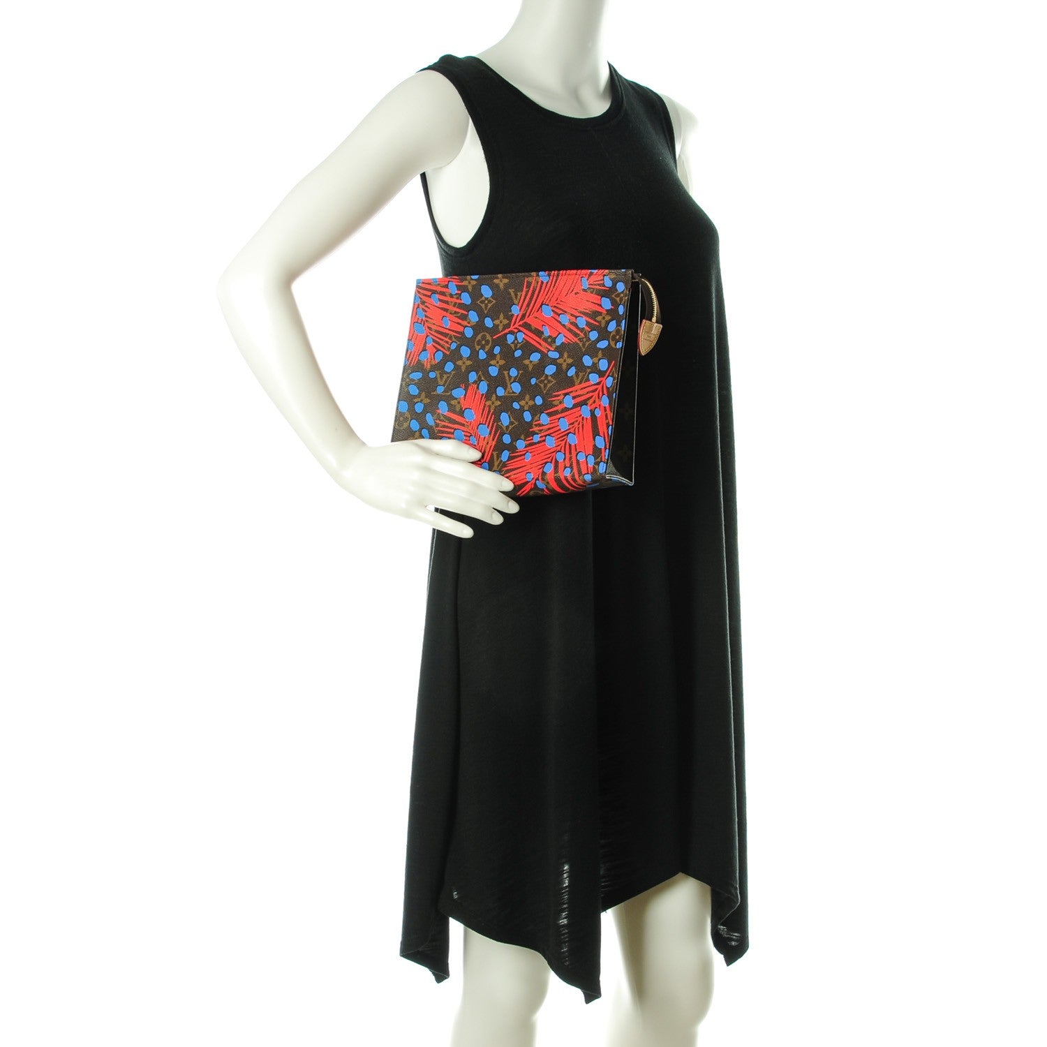 Louis Vuitton Monogram Jungle Dots Toiletry Pouch 26 Coquelicot Denim 2 of 7