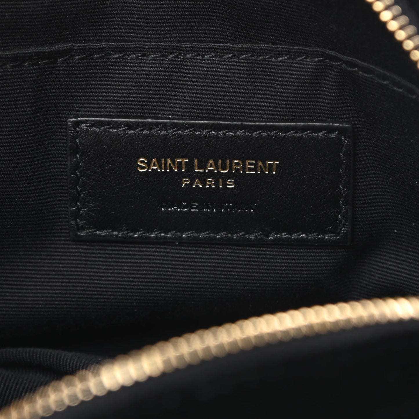 Velour Matelasse Monogram Lou Belt Bag Black
