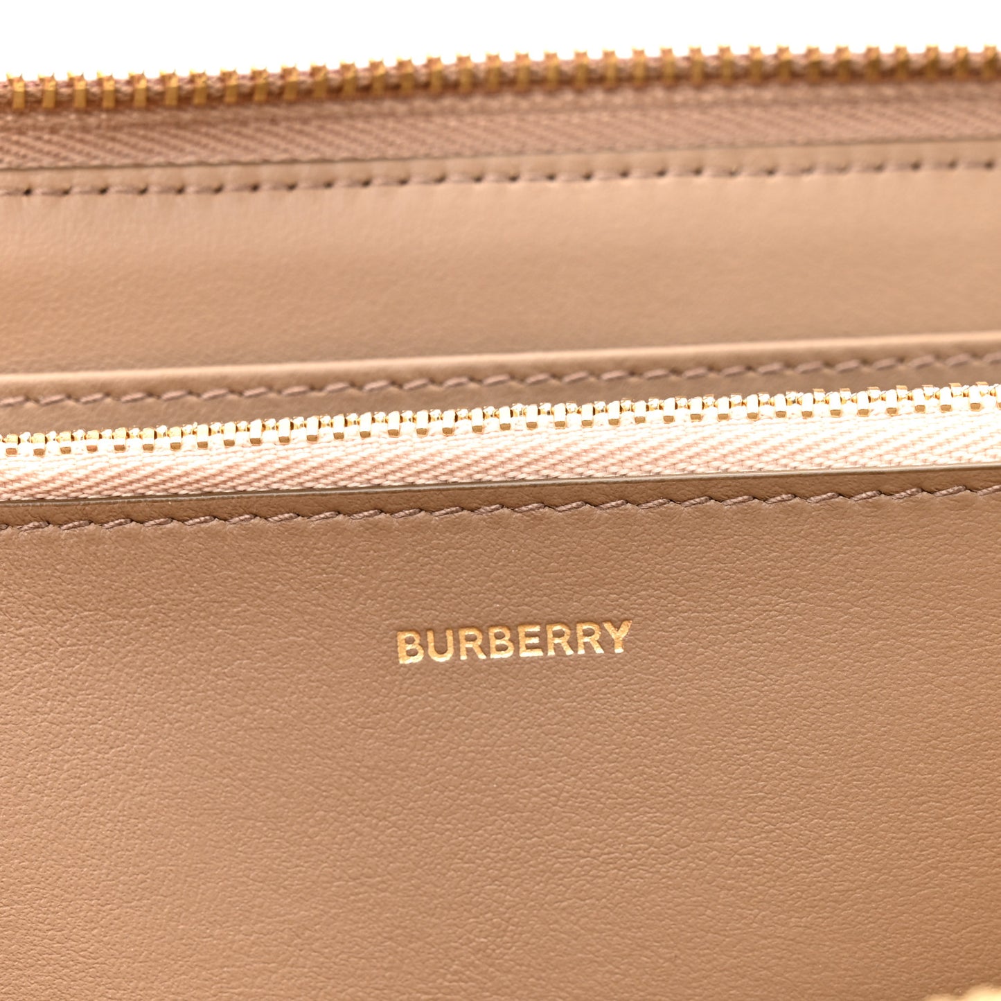House Check Large Ziggy Zip Around Wallet Pale Cameo