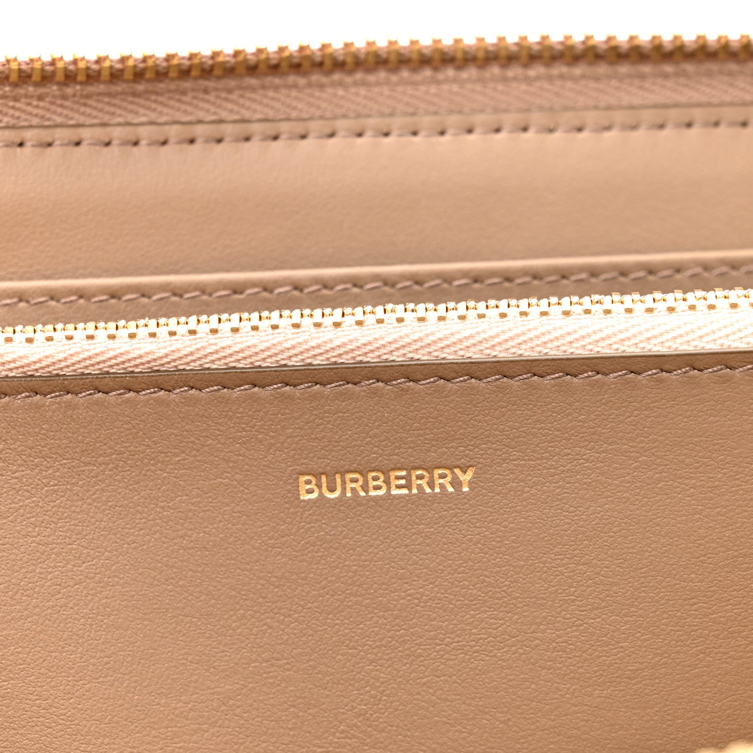 Burberry House Check Large Ziggy Zip Around Wallet Pale Cameo 7 of 8