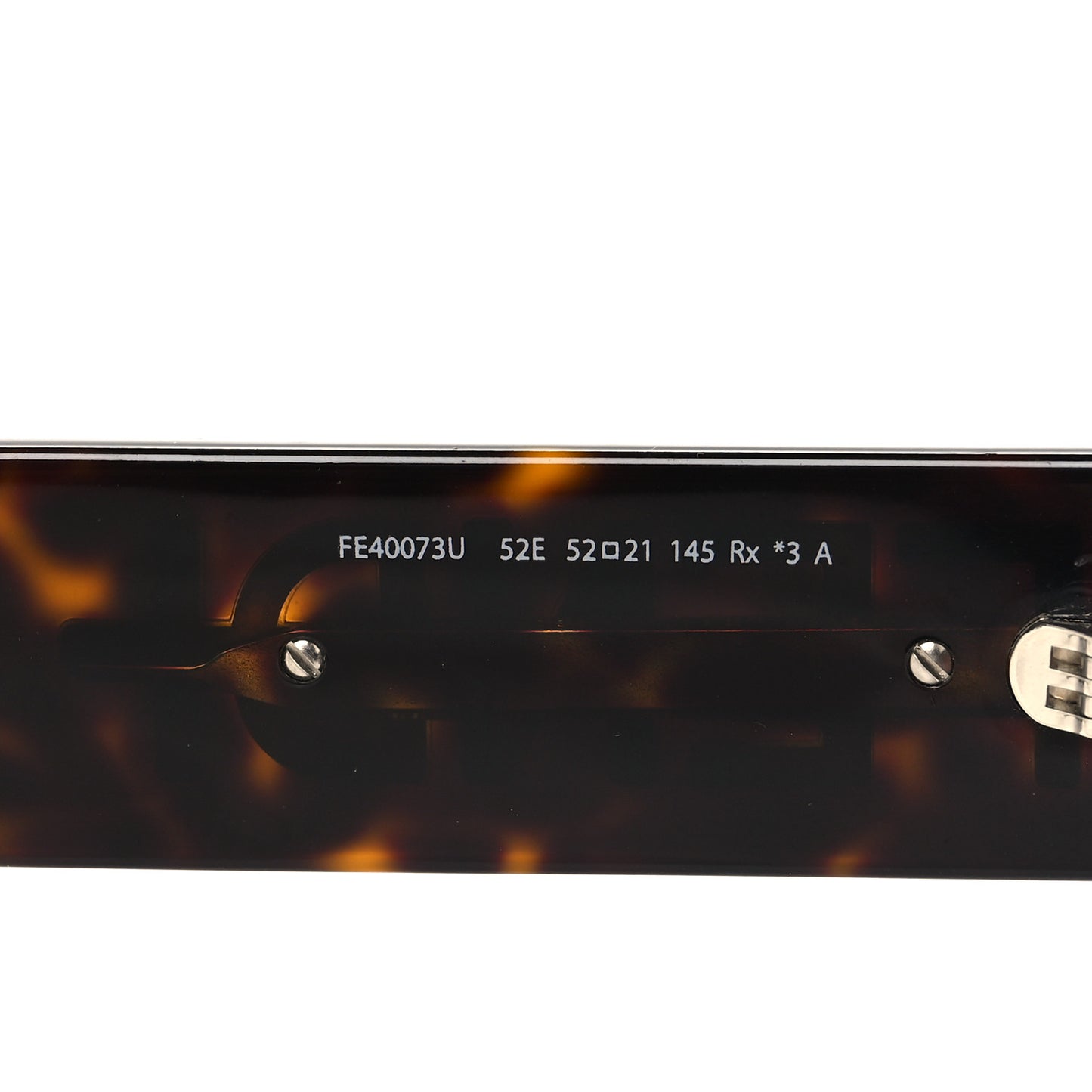 Acetate Jacquard FF Fendigraphy Square Sunglasses FE40073U Brown