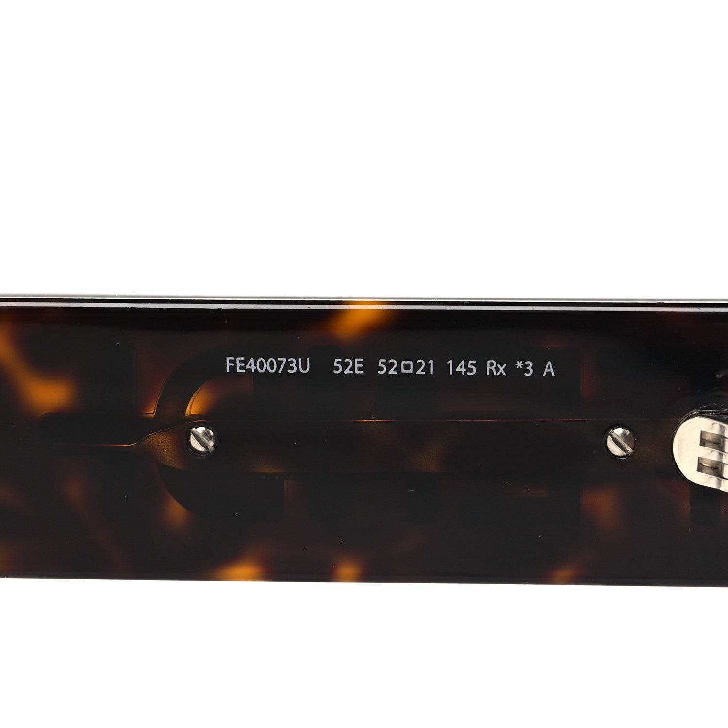 Fendi Acetate Jacquard FF Fendigraphy Square Sunglasses FE40073U Brown 6 of 7