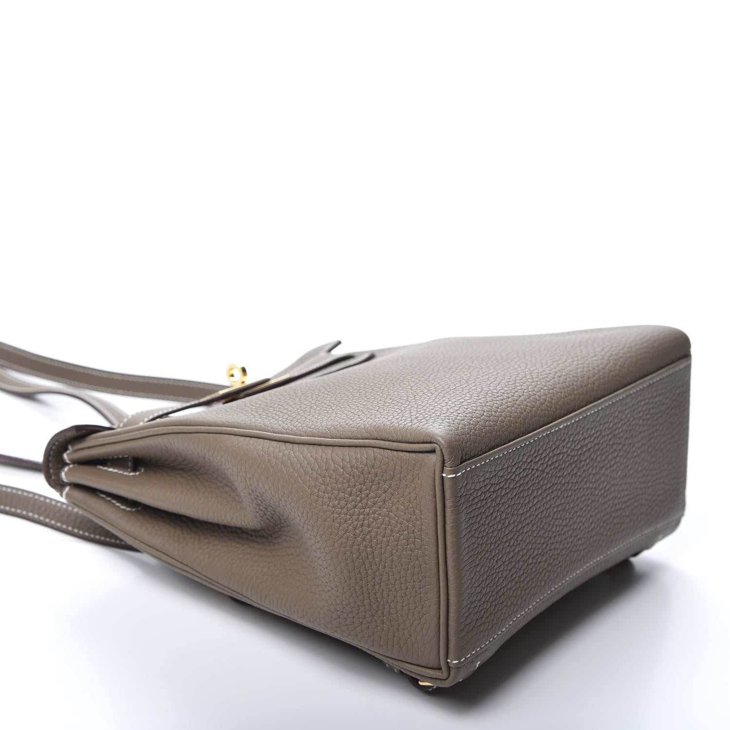 Hermes Taurillon Clemence Kelly Ado Backpack Etoupe 3 of 9