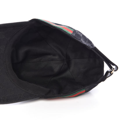 Gucci Monogram Web Baseball Hat XL Black 6 of 8