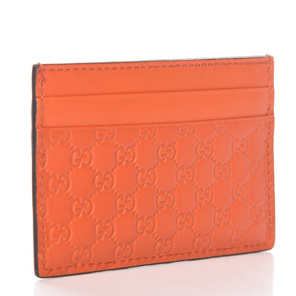 Gucci Microguccissima Card Holder Sun Orange 3 of 7