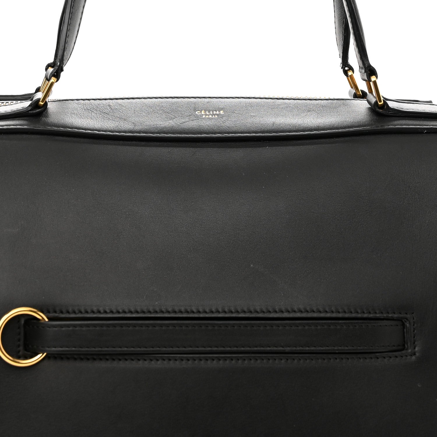 Celine Smooth Calfskin Small Ring Bag Black 6 of 11