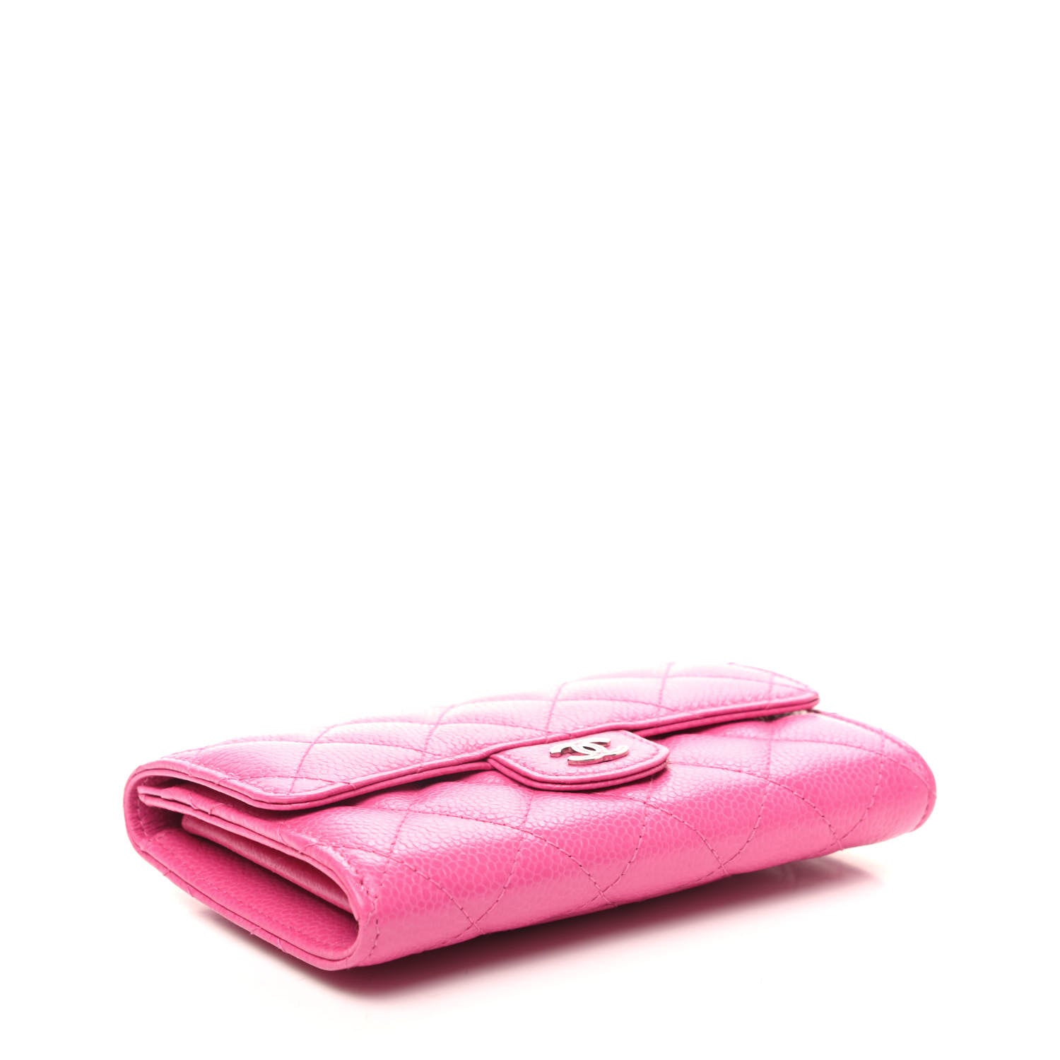Chanel Caviar Quilted Small Flap Wallet Pink 4 of 10
