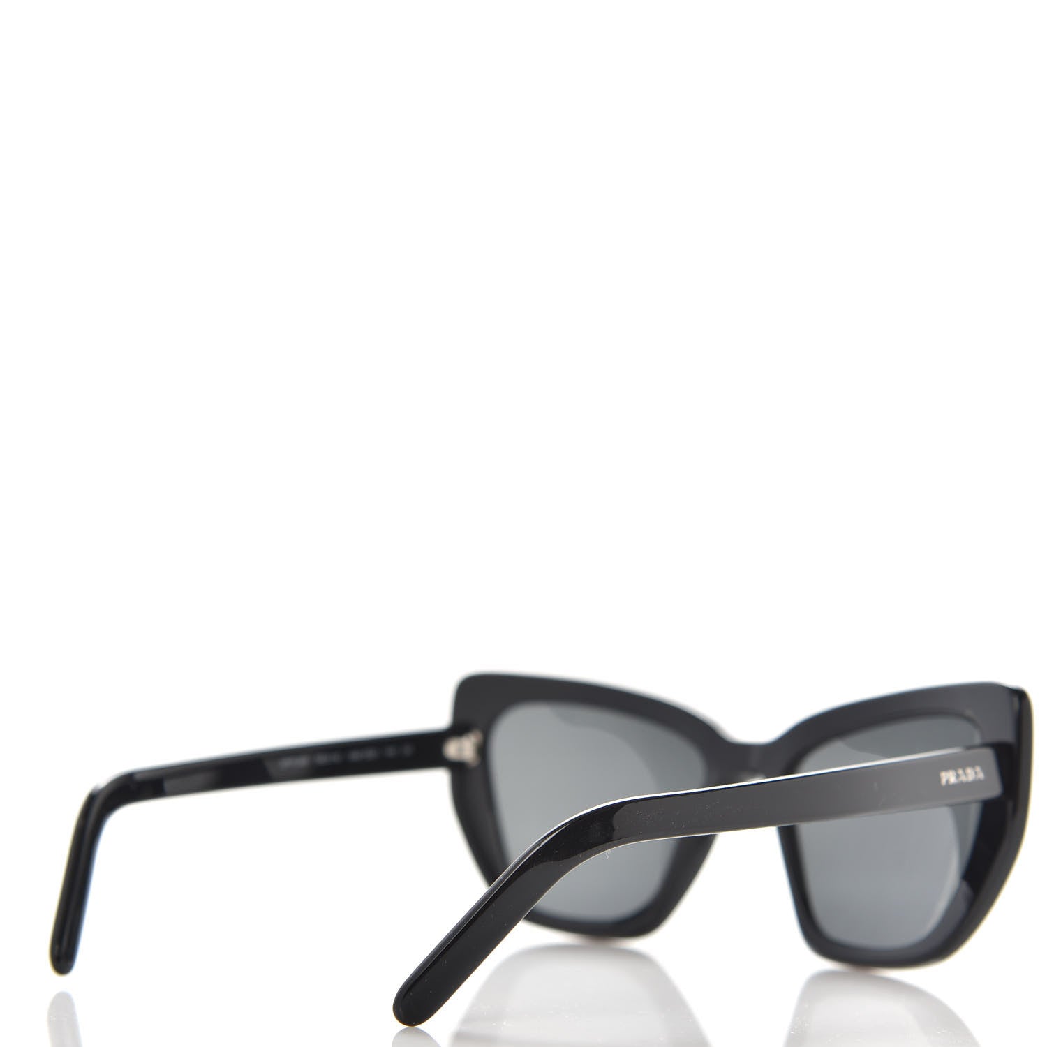 Prada Cat Eye Sunglasses SPR 08V Black 4 of 7