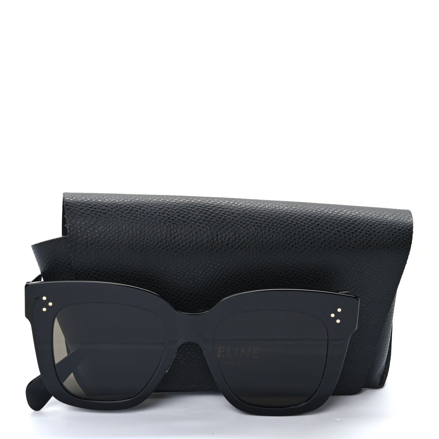 Celine Acetate Kim Sunglasses CL 41444/S Black 8 of 8