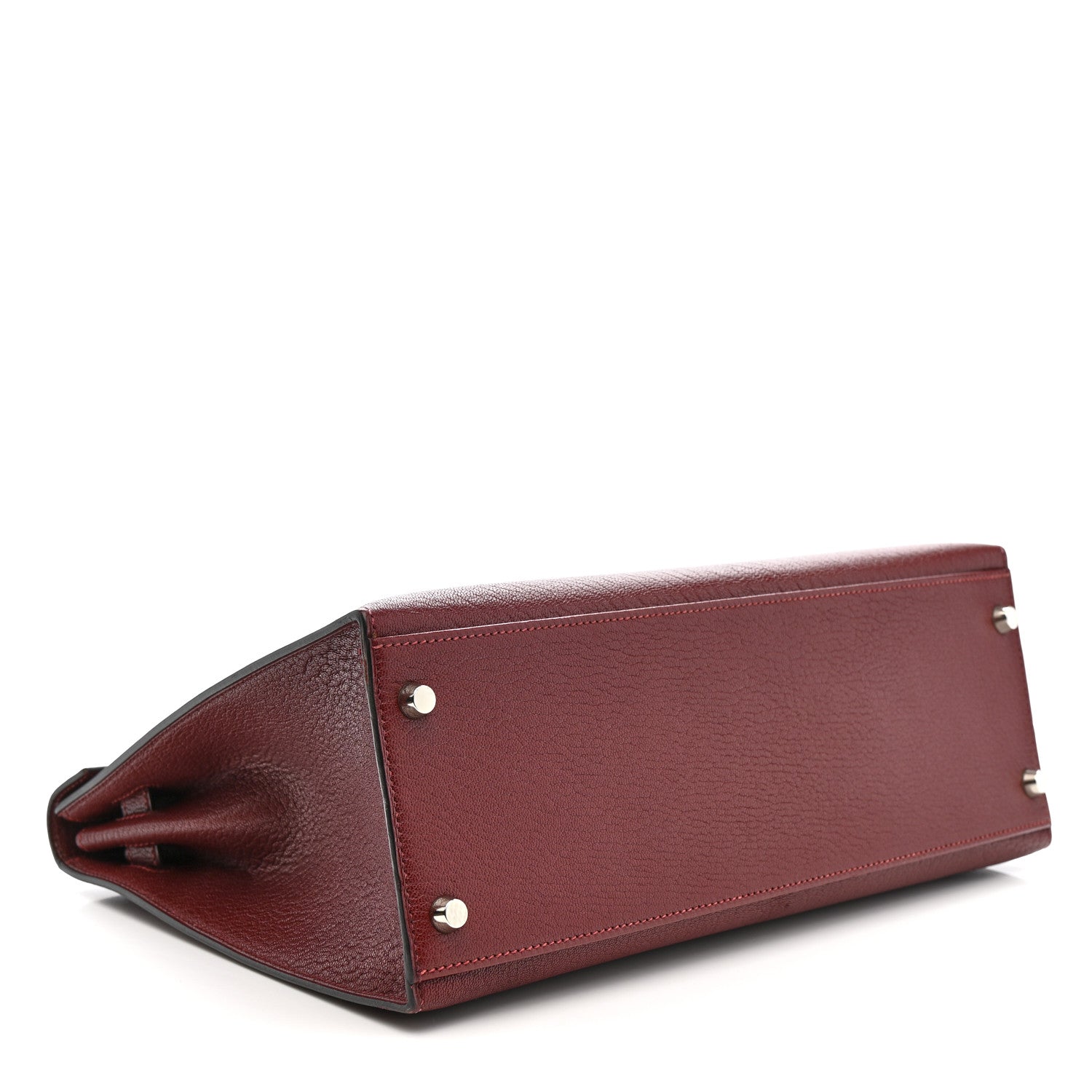 Hermes Chevre De Coromandel Kelly Sellier 32 Rouge H 4 of 17