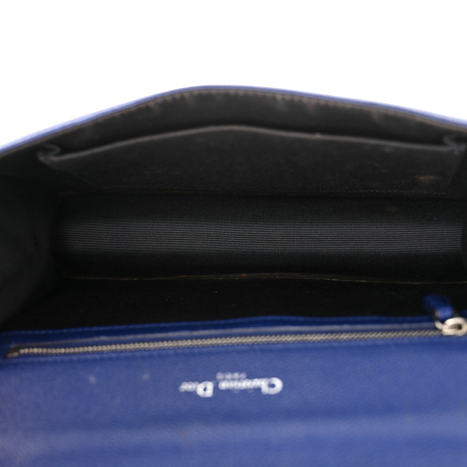 Christian Dior Grained Calfskin Medium Diorama Flap Bag Blue 7 of 17