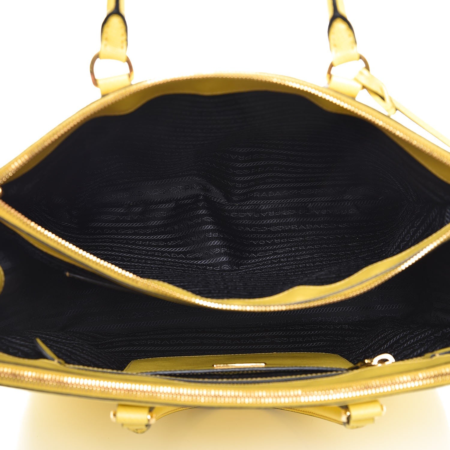 Prada Saffiano Large Galleria Double Zip Tote Girasole 6 of 18