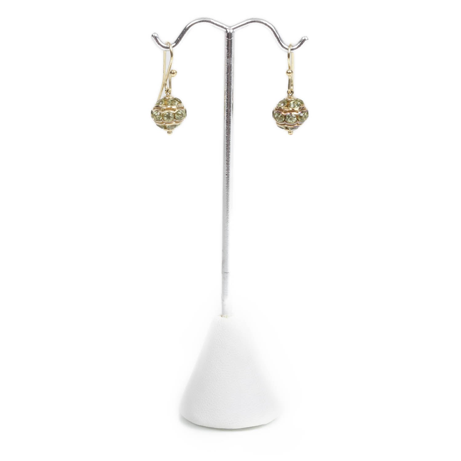 David Yurman 18k Gold Peridot Dangle Earrings 1 of 5