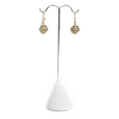 David Yurman 18k Gold Peridot Dangle Earrings 1 of 5