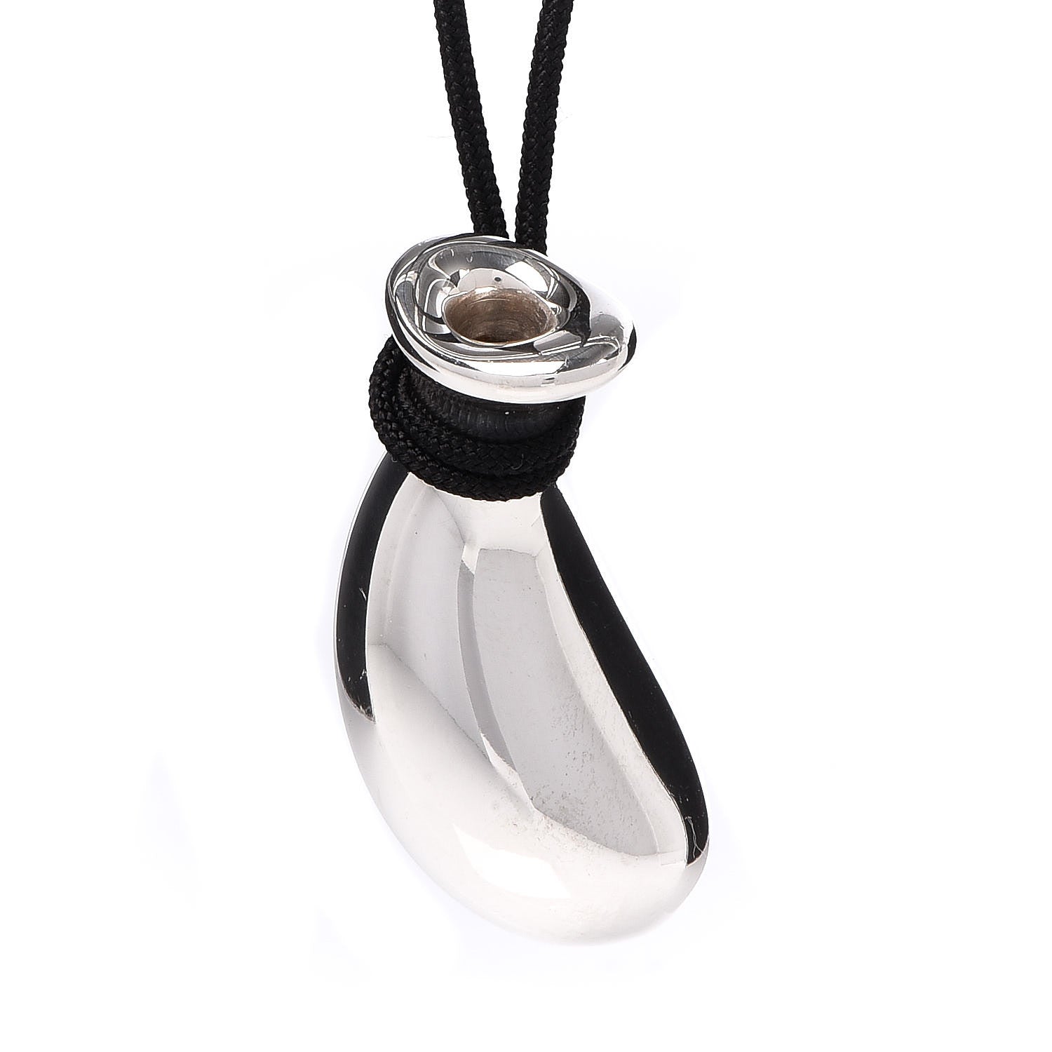Tiffany Sterling Silver Silk Elsa Peretti Bottle Jug Pendant Necklace 4 of 7