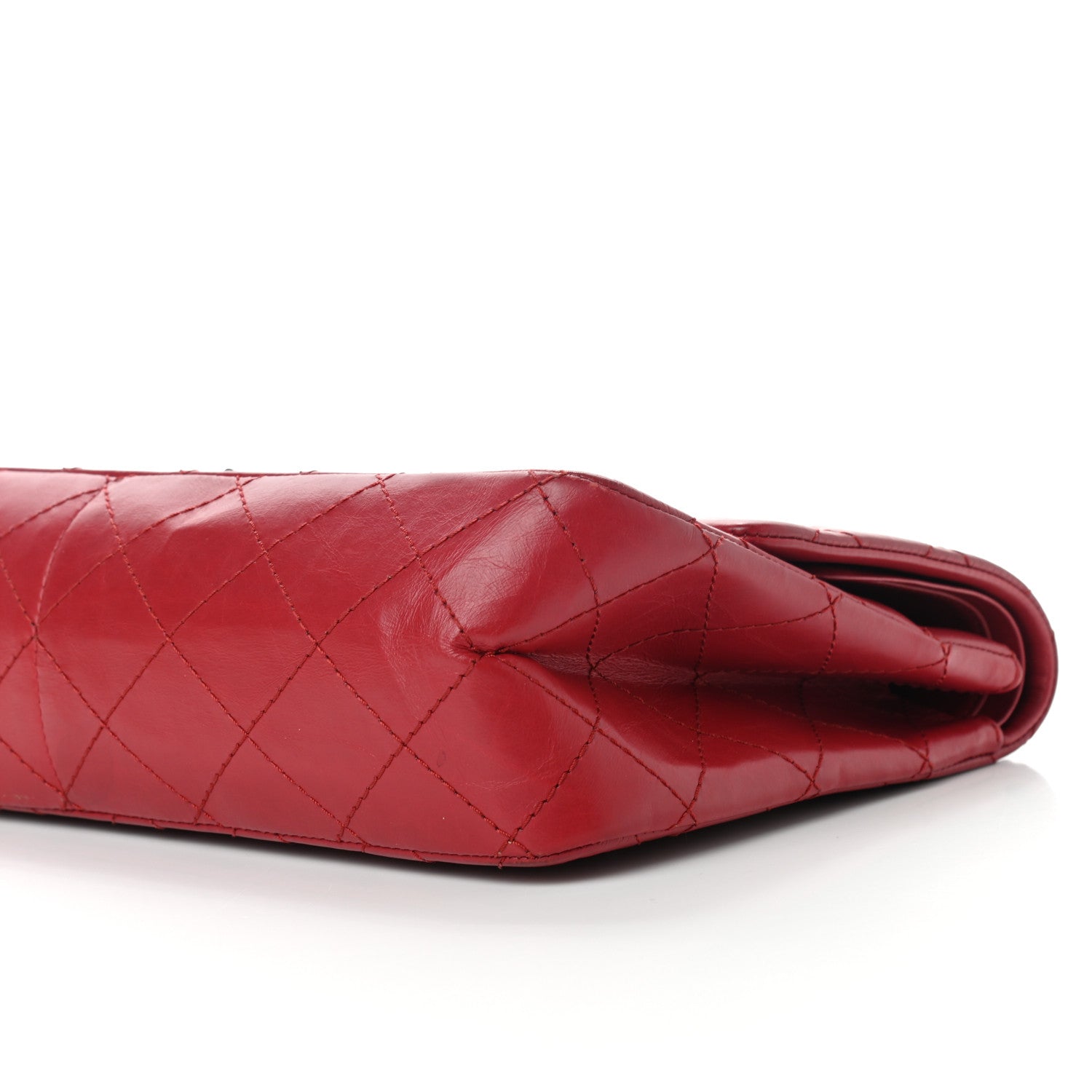 Chanel Aged Calfskin Quilted 2.55 Reissue 227 Flap Red 8 of 14