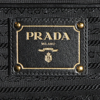 Prada Soft Calf Chain Tote Nero Black 7 of 9