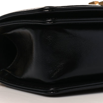 Chanel Metallic Glazed Calfskin Medium Boy Flap Black Gold 9 of 10