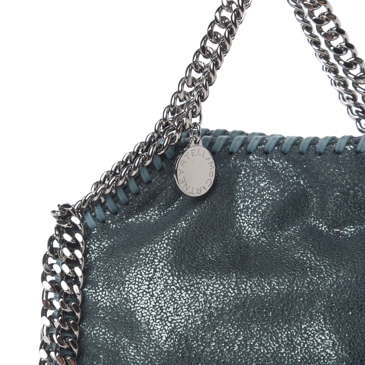 Stella McCartney Shaggy Deer Tiny Falabella Tote Petroleum 9 of 9