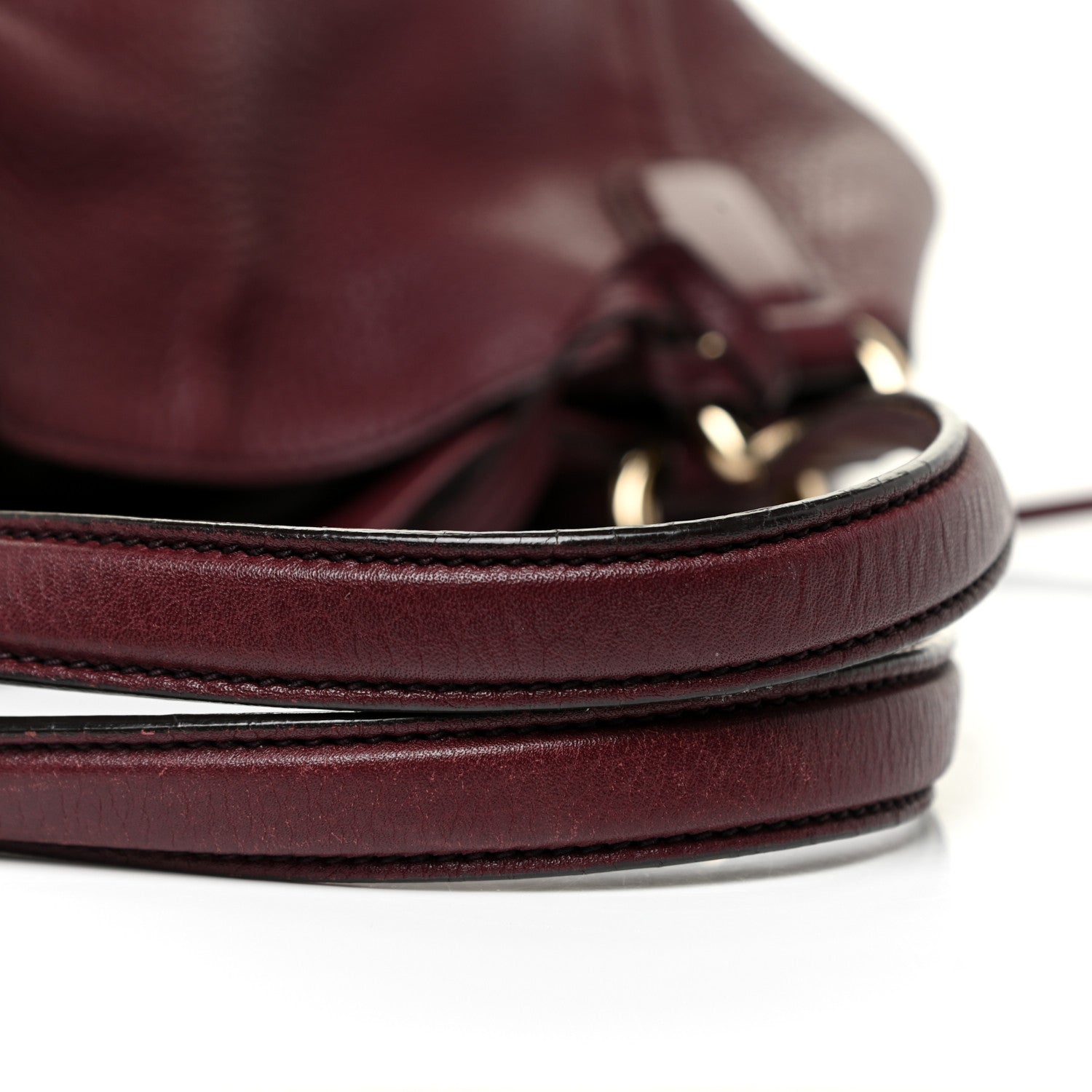 Gucci Pebbled Calfskin Medium Soho Shoulder Bag Bordeaux 24 of 24