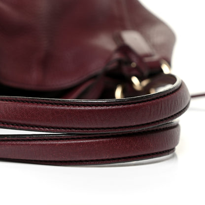 Gucci Pebbled Calfskin Medium Soho Shoulder Bag Bordeaux 24 of 24