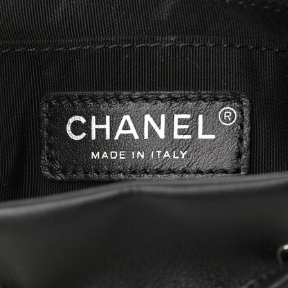 Chanel Calfskin Chevron Quilted Large Urban Spirit Backpack Black 6 of 9
