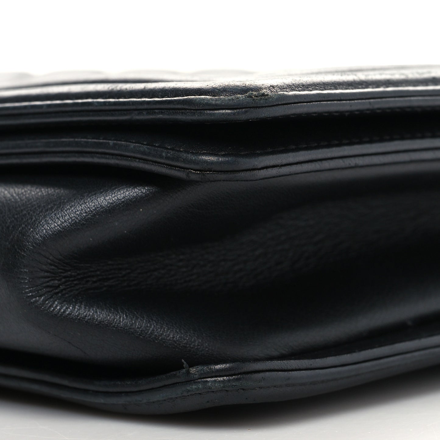 Calfskin Quilted New Medium Boy Flap Black
