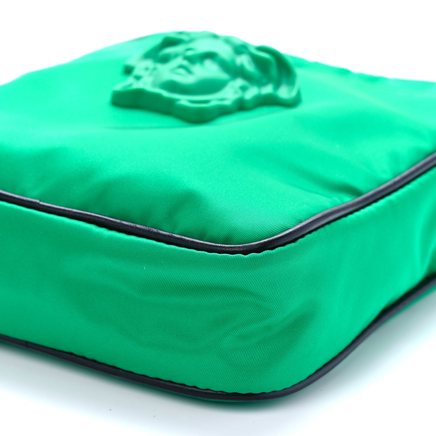 Versace Nylon Palazzo Medusa Crossbody Bag Green 9 of 10