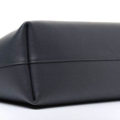 Saint Laurent Calfskin Large Shopping Tote Navy 6 of 22