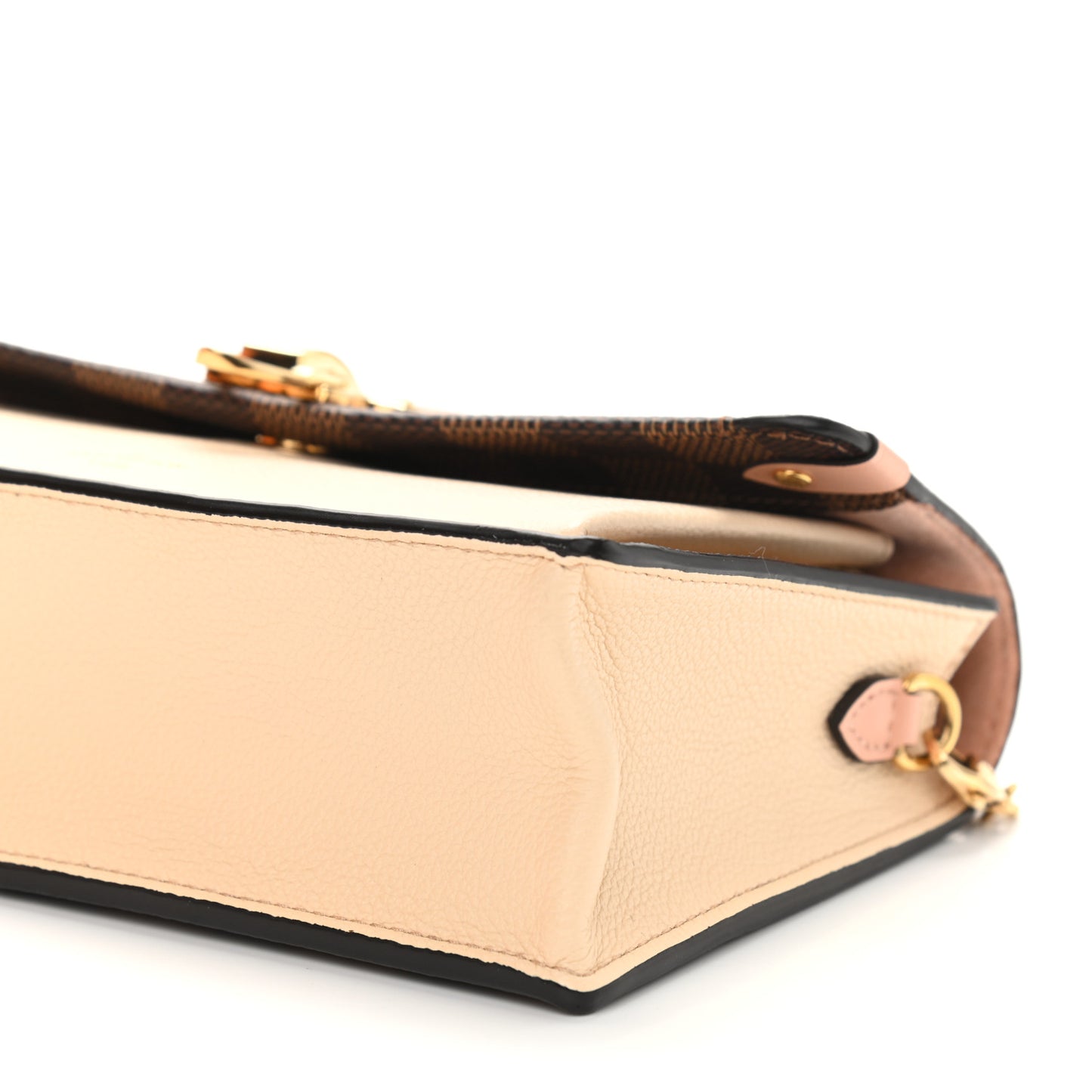 Damier Ebene Vavin Chain Wallet Creme