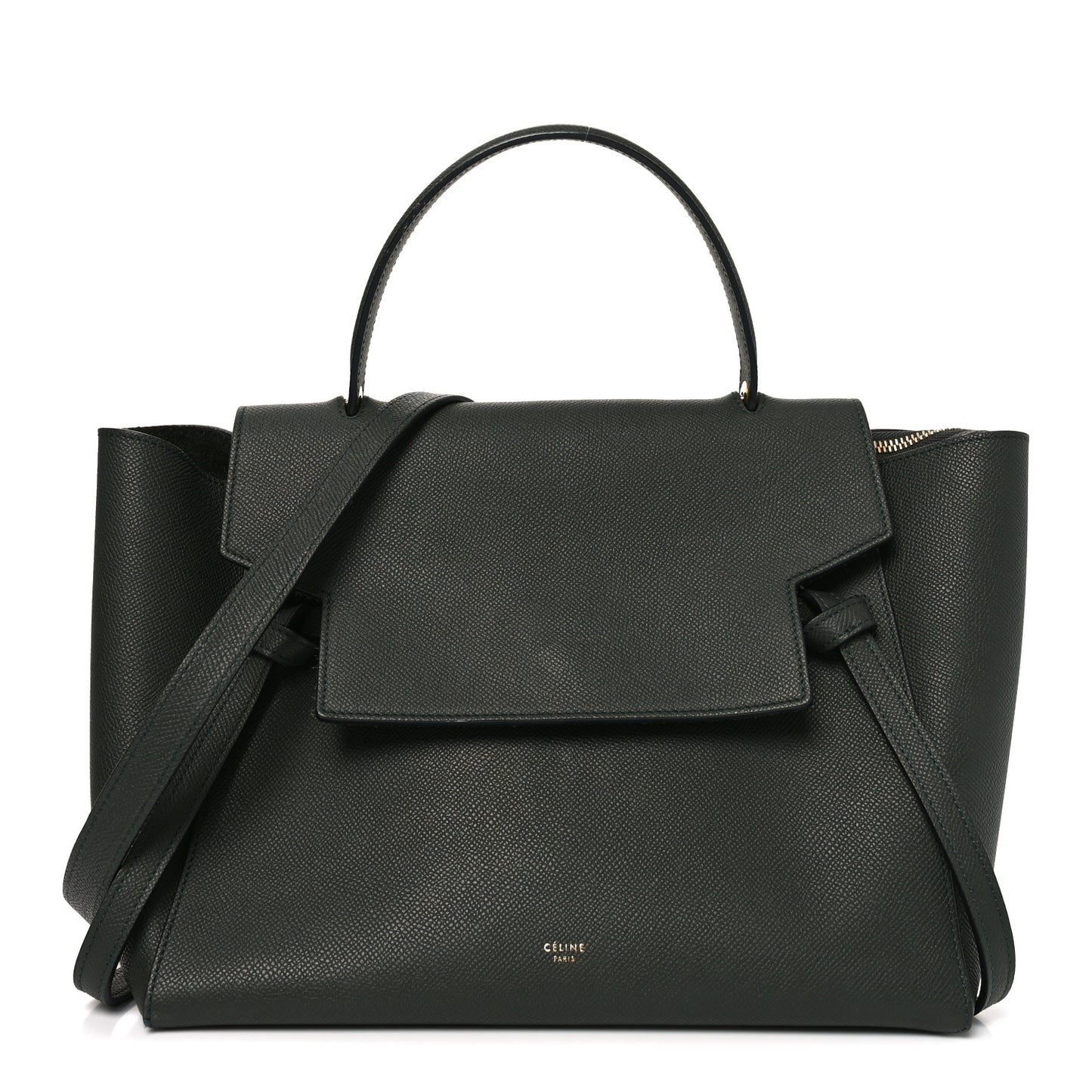 Grained Calfskin Mini Belt Bag Amazone