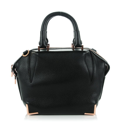Alexander Wang Pebbled Calfskin Mini Emile Black Rose Gold Hardware 1 of 7