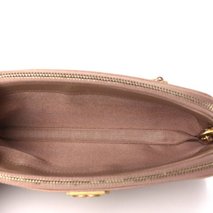Chanel Caviar Quilted Small Boy Clutch With Chain Beige 5 of 12