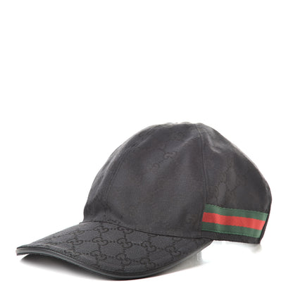 Gucci Monogram Web Baseball Hat M Black 1 of 7